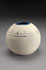 Spherical stoneware vase 15 cm H [SV 1-5] pale white dry glaze. $135